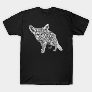 Cute Fennec Fox Art Illustration T-Shirt